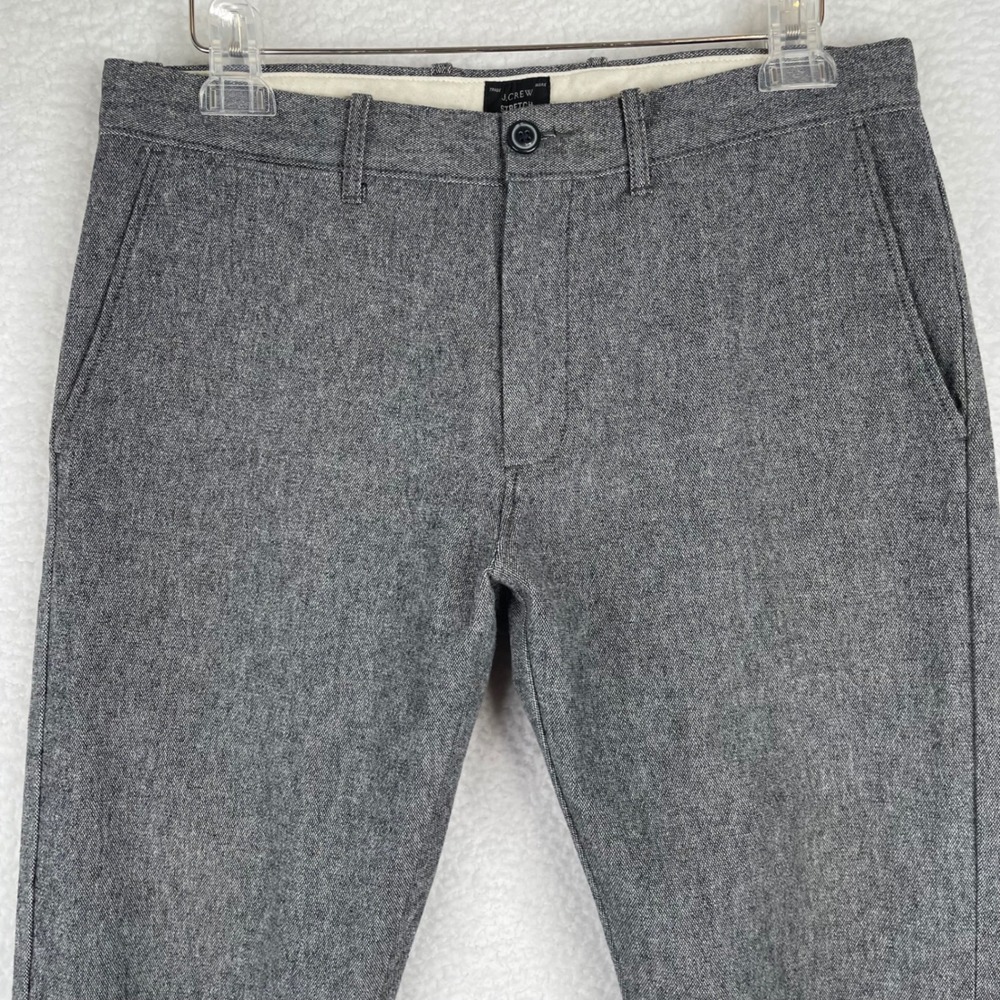 J.Crew Stretch Gray Heathered Slim Fit Chino Pants W31 L30 Mens